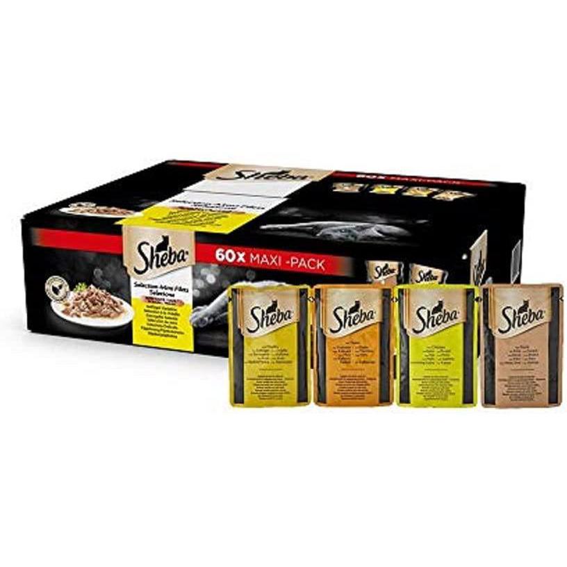 Sheba - Selezione Delicata in Salsa Mini Filetti Carne 60 x 85 gr Sheba - Selezione Delicata in Salsa Mini Filetti Carne 60 x 85 gr